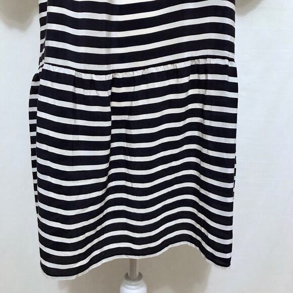 J. Crew Striped Semi Sheer Mini Dress/Tunic Women L - Picture 4 of 8
